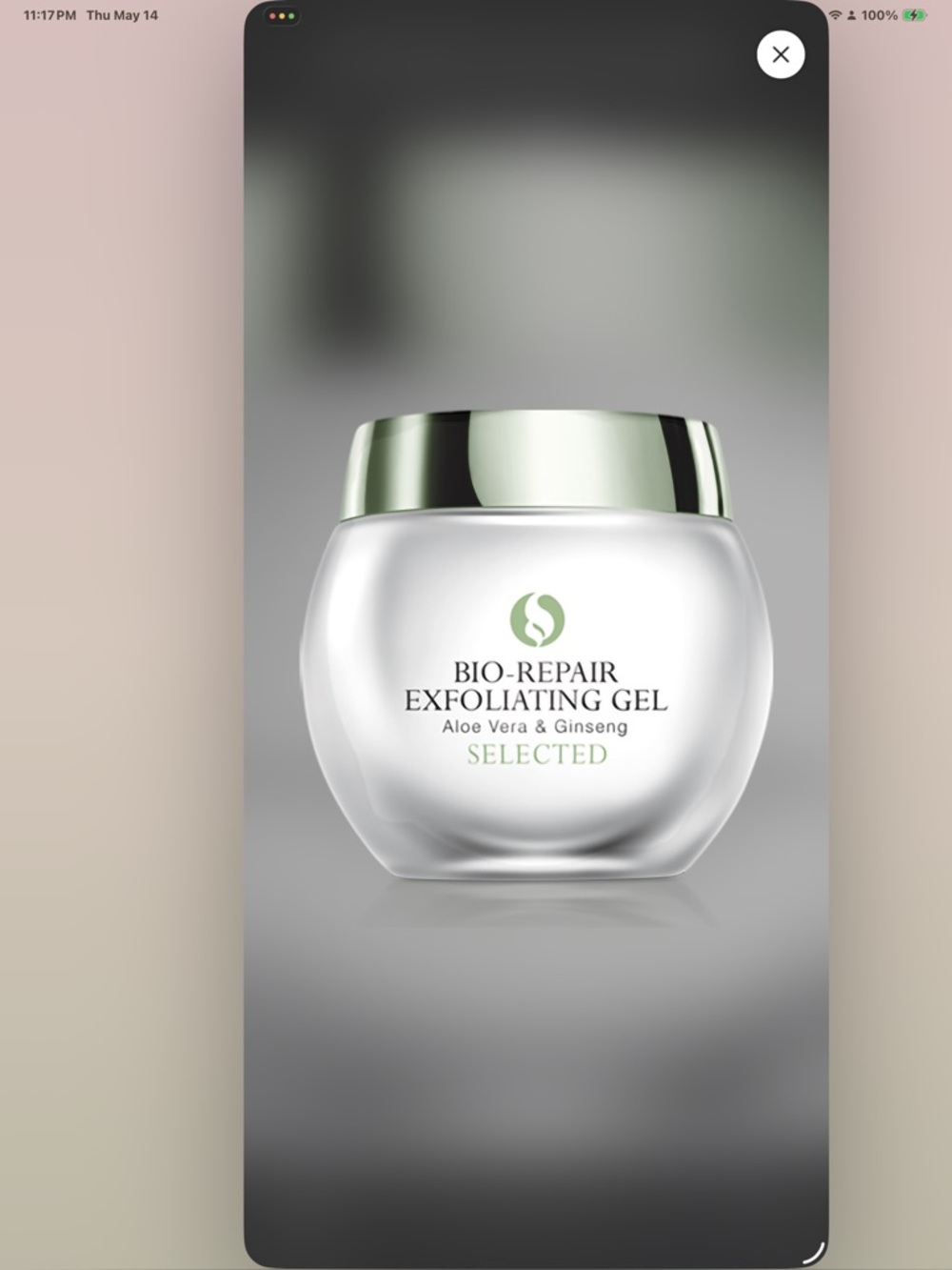 Selected Skincare Bio-Repair Exfoliating Gel Aloe Vera Ginseng 50mL New $199
